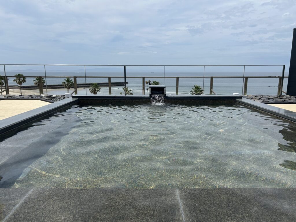 屋上露天風呂「天上の湯」完成しました